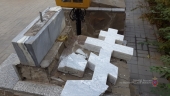 В Волгограде разрушен памятный крест
