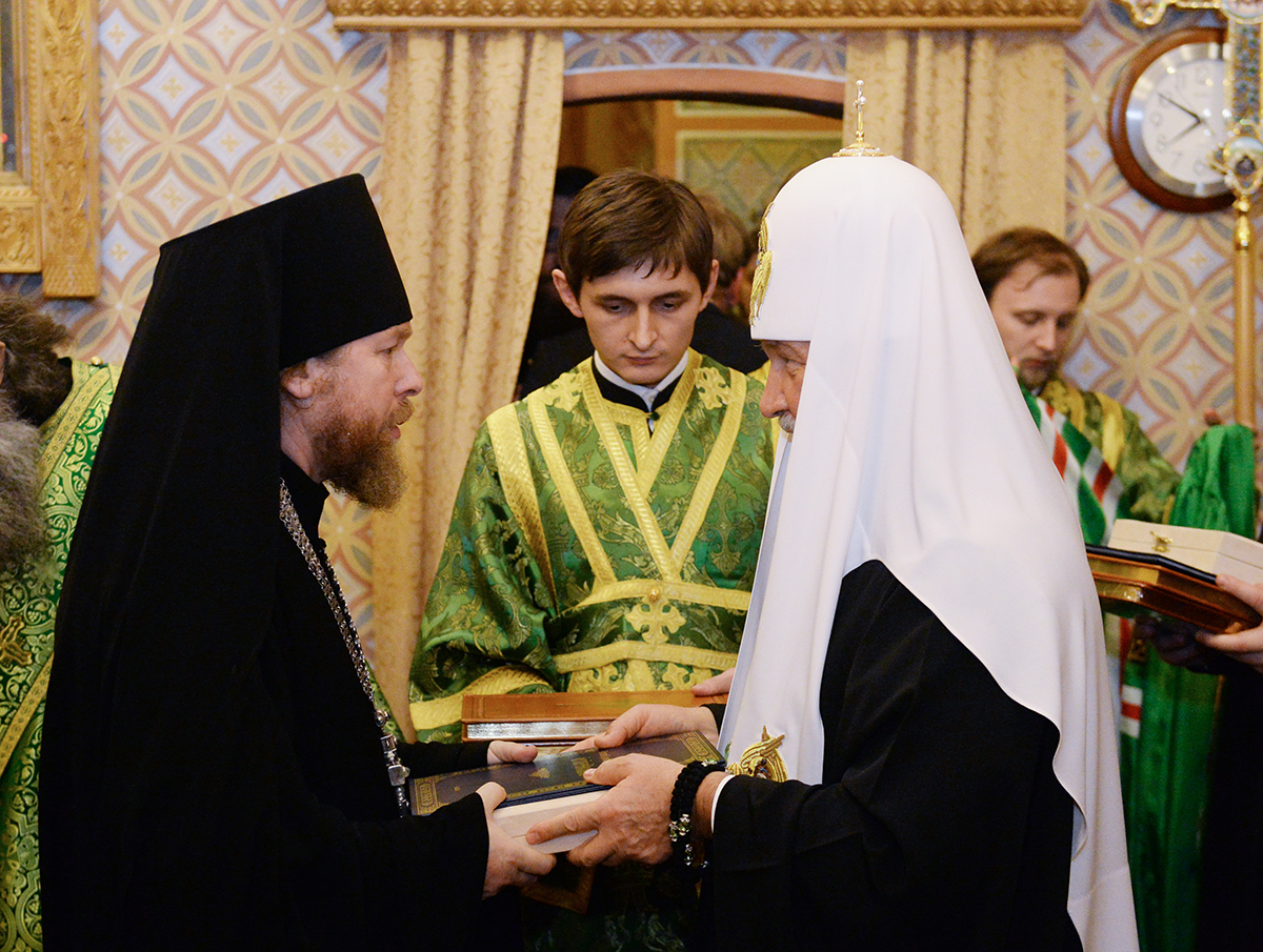 Наречення архімандрита Тихона (Шевкунова) в єпископа Егор'євського і архімандрита Антонія (Севрюка) в єпископа Богородського