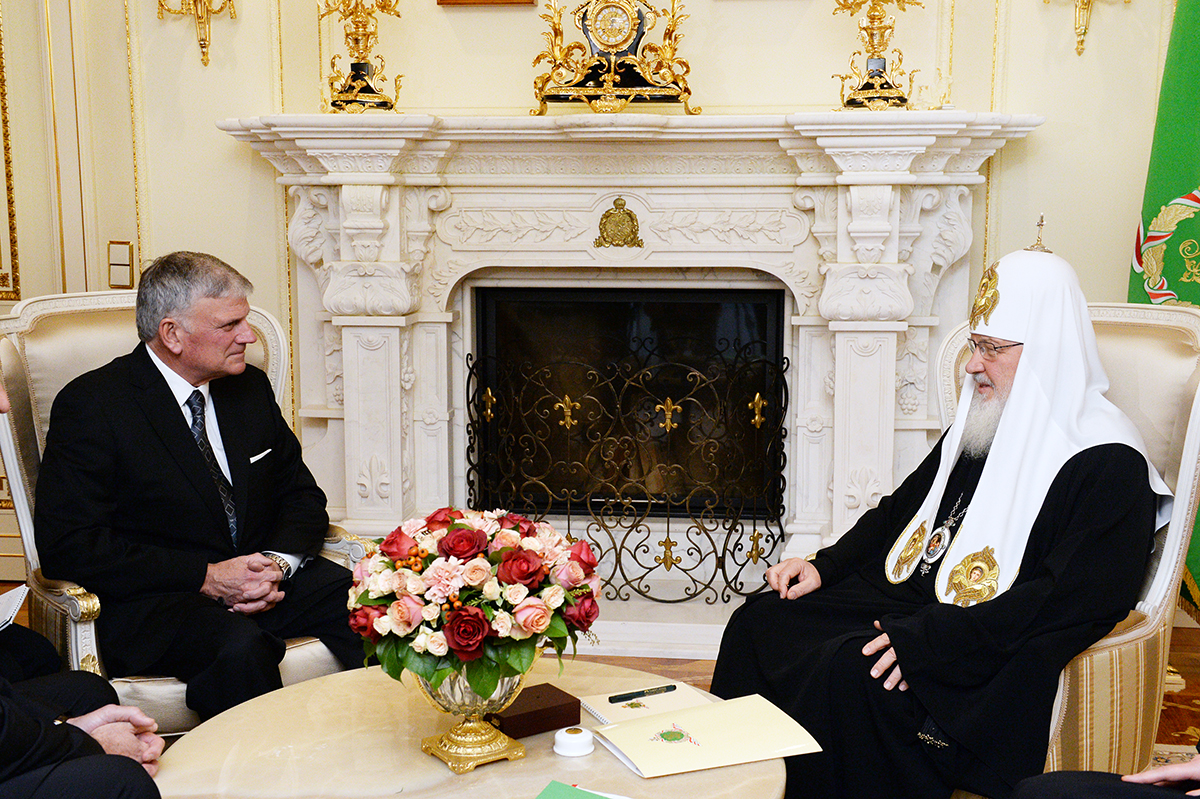 Întâlnirea Preafercitului Patriarh Chiril cu președintele Asociației Evangheliste „Billy Graham”
