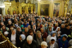 Патриаршее служение в канун праздника Казанской иконы Божией Матери в Богоявленском кафедральном соборе в Москве