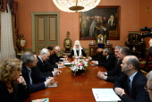 Святейший Патриарх Кирилл встретился с членами Бюро Президиума Всемирного русского народного собора