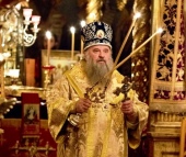 Mitropolitul de Sanct-Petersburg și Ladoga Varsonofii a oficiat Liturghia la mănăstirea rusă „Sfântul mare mucenic Pantelimon” pe Muntele Athos