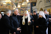 Vizitarea metocului Patriarhal „Sfinții Mihail și Teodor de Cernigov” din or. Moscova de către Preafericitul Patriarh Chiril și primarul Moscovei S.S. Sobeanin