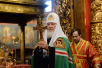 Slujirea Patriarhului de sărbătoarea Soborului Arhistrategului Mihail la catedrala „Sfântul arhanghel Mihail” din Kremlin, or. Moscova