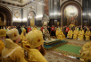 Slujirea Patriarhului de ziua pomenirii sfântului ierarh Filaret al Moscovei la catedrala „Hristos Mântuitorul”. Hirotonia arhimandritului Paramon (Golubka) în treapta de episcop de Bronnitsy