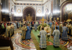 Патриаршее служение в канун праздника Введения во храм Богородицы в Храме Христа Спасителя в Москве