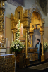 Slujirea Patriarhului la mănăstirea Donskoi de aniversarea întronizării sfântului ierarh Tihon, Patriarhul întregii Rusii