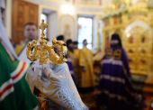 Святейший Патриарх Кирилл совершил освящение Троицкого собора Борисоглебского Аносина монастыря