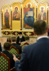 Встреча Святейшего Патриарха Кирилла с представителями Молодежной общественной палаты и Палаты молодых законодателей при Совете Федерации