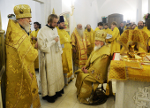 Святіший Патріарх Кирил звершив освячення храму на честь святих Мефодія і Кирила на Дубровці