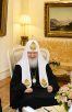 Întâlnirea Preafericitului Patriarh Chiril cu guvernatorul ținutului Stavropol, V.V. Vladimirov, și mitropolitul de Stavropol și Nevinnomyssk Chiril