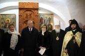 В Варлаамо-Хутынском монастыре установлен армянский памятный крест