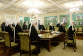Под председательством Святейшего Патриарха Кирилла началось заседание Священного Синода