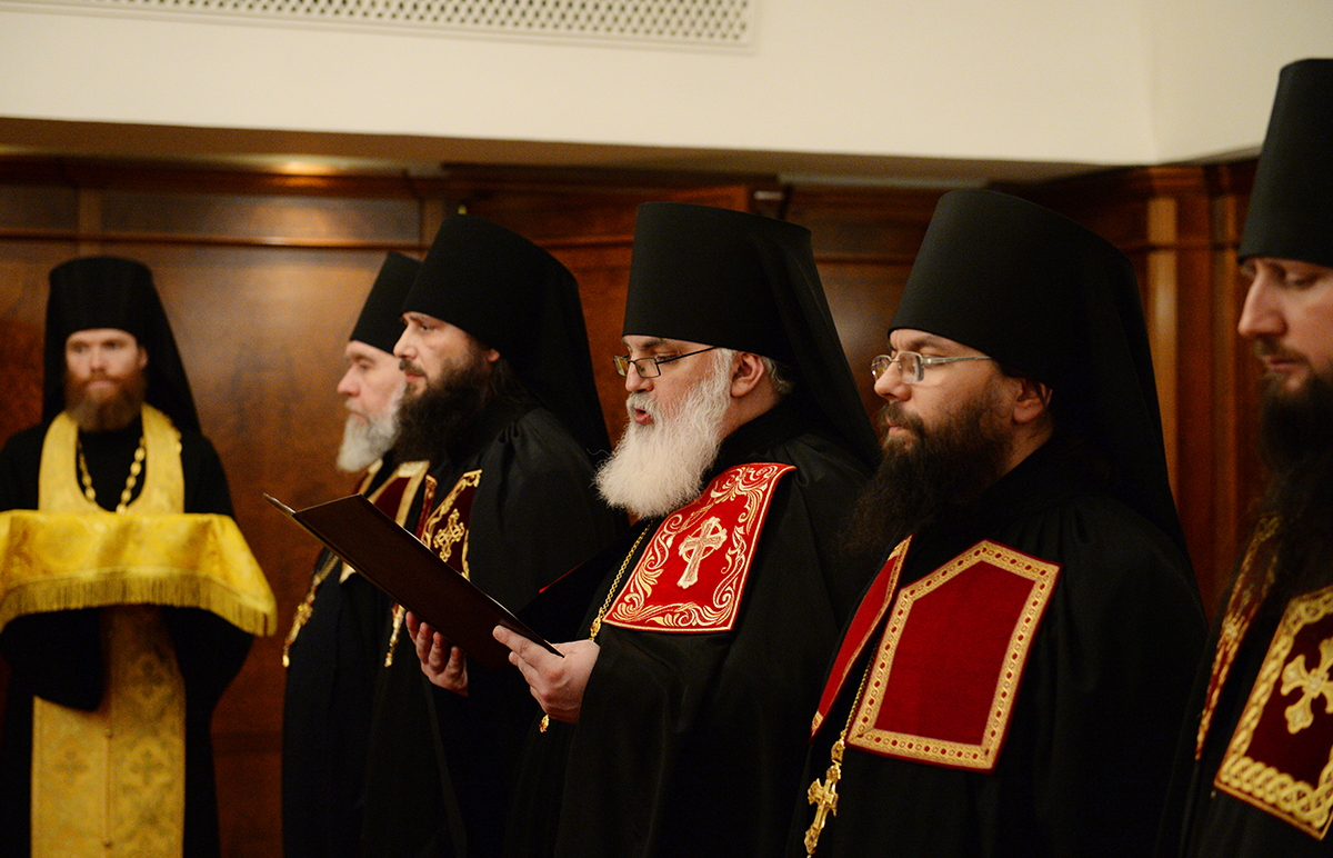 Ipopsifierea arhimandritului Feodor (Kazanov) în treapta de episcop de Pereslavl și Uglici, a arhimandritului Antonii (Prostihin) în treapta de episcop de Sarapul și Mojga, a arhimandritului Matfei (Kopylov) în treapta de episcop de Anadyr și Ciukotka și a arhimandrtului Pavel (Grigoriev) în treapta de episcop de Kolyvan