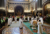 Slujirea Patriarhului în Ajunul Nașterii Domnului la catedrala „Hristos Mântuitorul”, or. Moscova