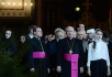 Serviciul divin de noapte oficiat de Patriarh de sărbătoarea Nașterii Domnului la catedrala „Hristos Mântuitorul”, or. Moscova