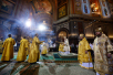Патриаршее ночное богослужение в праздник Рождества Христова в Храме Христа Спасителя в Москве