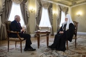 Interviul Sanctității Sale Patriarhul Chiril acordat postului de televiziune „Rossia” cu prilejul sărbătorii Nașterea Domnului