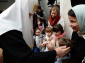 В праздник Рождества Христова Святейший Патриарх Кирилл посетил Свято-Софийский детский дом в Москве
