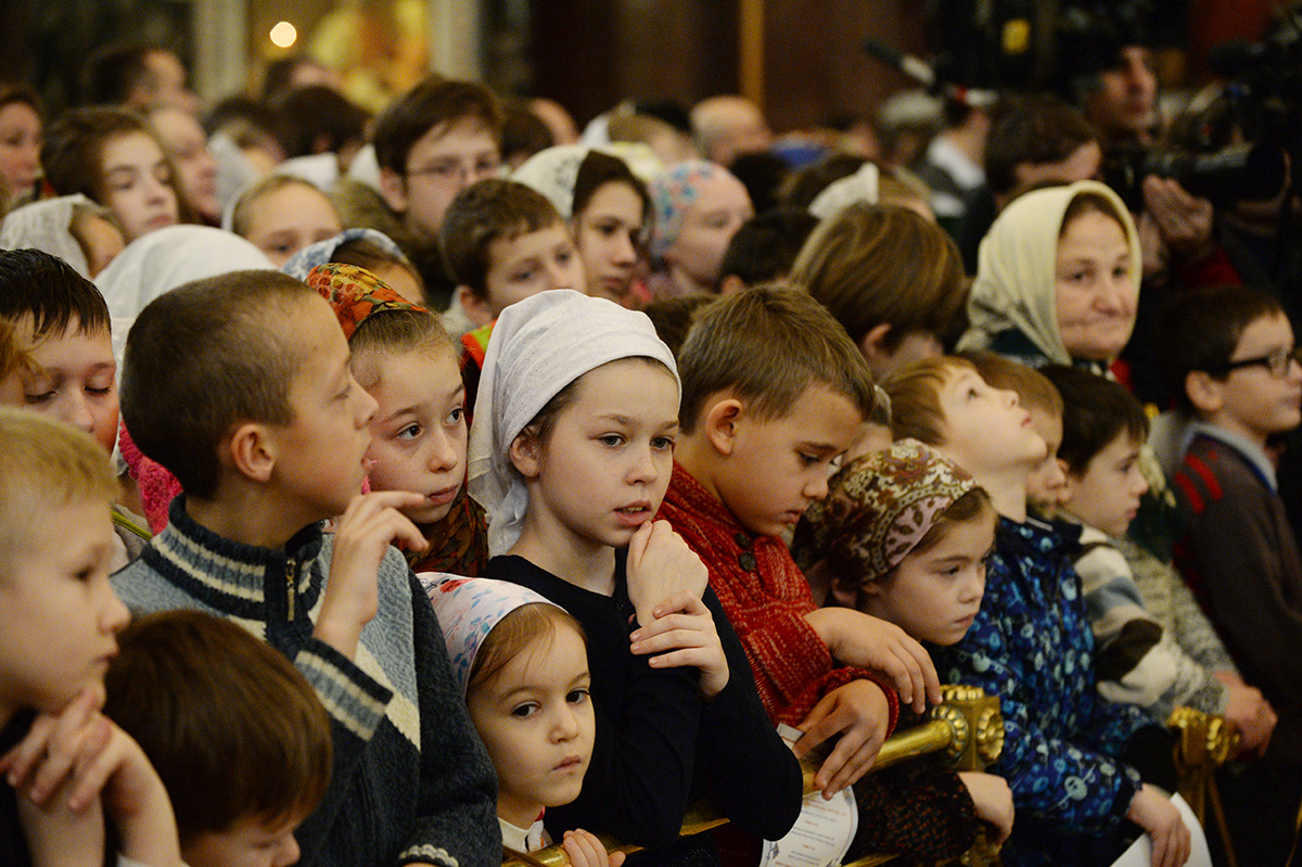 Патриаршее служение в Неделю пред Богоявлением в Храме Христа Спасителя в Москве