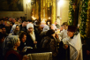 Slujirea Patriarhului în ajunul sărbătorii Botezul Domnului la catedrala „Arătarea Domnului”, or. Moscova