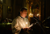 Slujirea Patriarhului în ajunul sărbătorii Botezul Domnului la catedrala „Arătarea Domnului”, or. Moscova