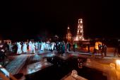 Впервые в Раифском монастыре Татарстана в праздник Крещения Господня совершена ночная архиерейская Литургия