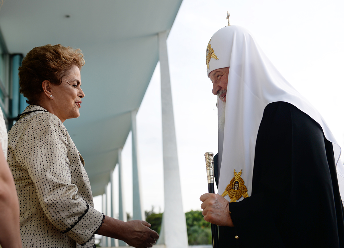 Візит Святішого Патріарха Кирила до Латинської Америки. Зустріч із Президентом Бразилії Ділмою Русеф