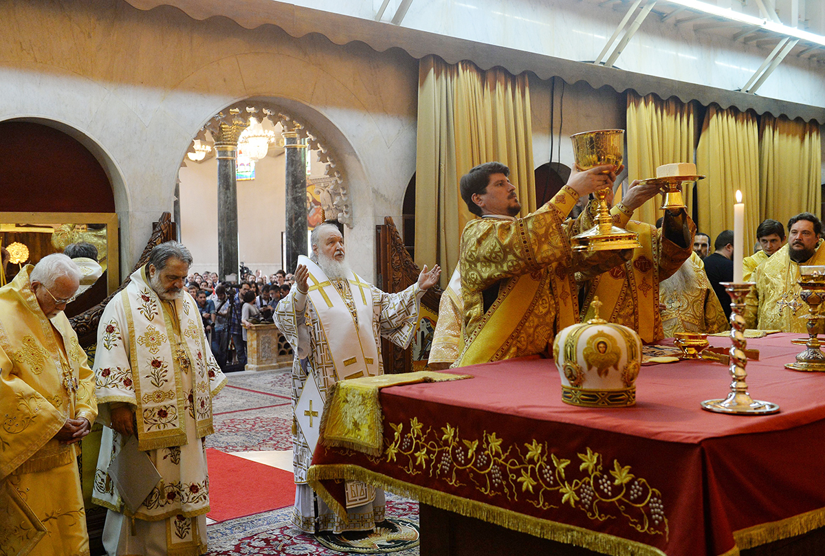 Візит Святішого Патріарха Кирила до Латинської Америки. Літургія в соборі апостола Павла в Сан-Паулу