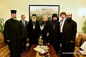 Întâistătătorul Bisericii Ortodoxe Antiohiene s-a întâlnit cu delegația Societății imperiale ortodoxe pentru Palestina