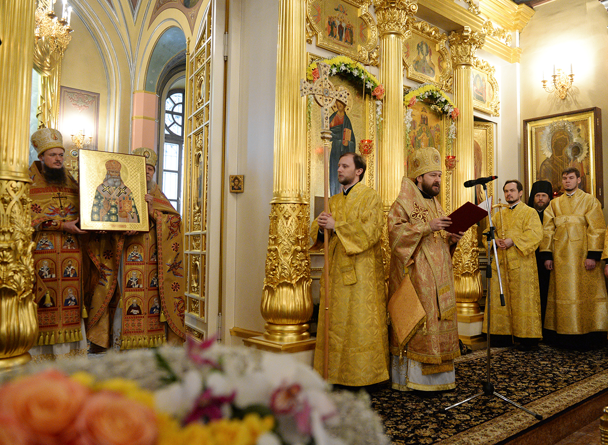 Служение Предстоятелей Русской и Болгарской Православных Церквей в Покровском женском монастыре г. Москвы