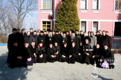 Предстоятель Украинской Православной Церкви благословил воспитанников Почаевской духовной семинарии