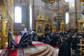 Патріарше служіння в понеділок першої седмиці Великого посту в Миколо-Угреському монастирі