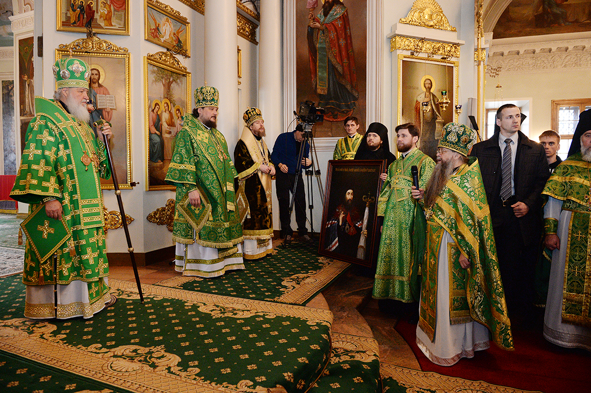 Slujirea Patriarhului de ziua pomenirii sfântului dreptcredinciosului cneaz Daniel al Moscovei la mănăstirea stavropighială „Sfântul Daniel”