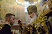 Патриаршее служение в канун Недели Торжества Православия в Сретенском ставропигиальном монастыре