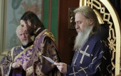 Arhiepiscopul de Serghiev Posad Feognost a condus solemnitățile cu prilejul sărbătorii hramului la mănăstirea stavropighială „Sfântul Alexie, omul lui Dumnezeu”