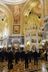 Патріарше служіння напередодні Хрестопоклонної Неділі в Храмі Христа Спасителя м. Москви