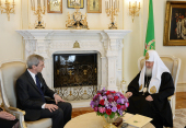 Sanctitatea Sa Patriarhul Chiril s-a întâlnit cu ambasadorul Marii Britanii în Rusia Laurie Bristow