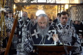 Предстоятель Украинской Православной Церкви совершил чтение Великого покаянного канона в Киево-Печерской лавре