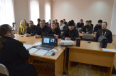 В Клинцовском епархиальном управлении прошел семинар, посвященный организации трезвенного просвещения и помощи страждущим на приходе
