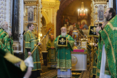 De sărbătoarea Intrării Domnului în Ierusalim Întâistătătorul Bisericii Ruse a oficiat Liturghia la catedrala „Hristos Mântuitorul”