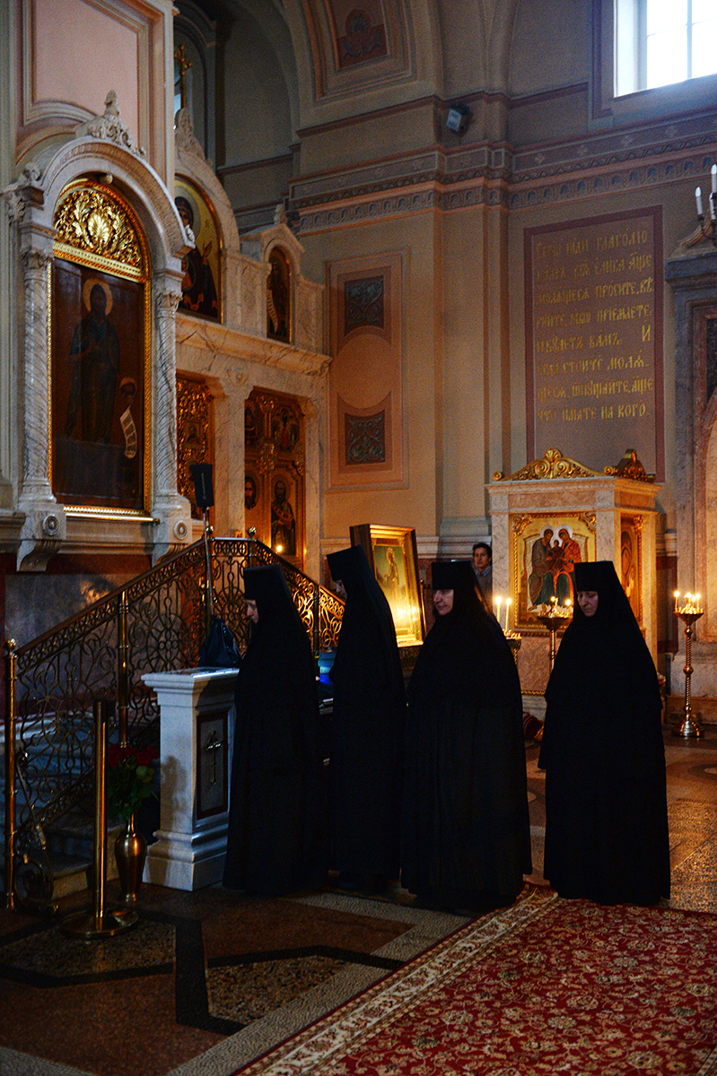 Патріарше служіння напередодні Великої Середи в Іоанно-Предтеченському ставропігійному монастирі