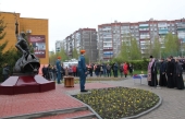 В Курске освящен памятник «Героям Чернобыля»
