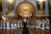 Патріарше служіння у Велику Середу в Храмі Христа Спасителя м. Москви