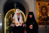Патриаршее служение в канун Великого Четверга в Алексеевском ставропигиальном монастыре