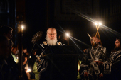 Sanctitatea Sa Patriarhul Chiril a oficiat utrenia din Vinerea Mare cu citirea celor douăsprezece Evanghelii ale Patimilor lui Hristos