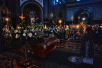 Slujirea Patriarhului în ajunul Sâmbetei Mari la catedrala „Hristos Mântuitorul”, or. Moscova