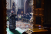 Slujirea Patriarhului în Vinerea Mare la catedrala „Hristos Mântuitorul”. Vecernia cu scoaterea Epitafului