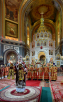 Великодня велика вечірня в Храмі Христа Спасителя в Москві