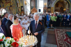 Патріарше служіння в день пам'яті великомученика Георгія Побідоносця в Георгіївському храмі на Поклонній горі в Москві